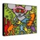 Quadro Keith Haring Art. 06 cm 35x35 Trasporto Gratis intelaiato pronto da appendere Stampa su tela