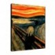 Quadro Munch Art. 01 cm 35x50 Trasporto Gratis intelaiato pronto da appendere Stampa su tela Canvas