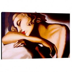Quadro Lempicka Art. 08 cm 35x50 Trasporto Gratis intelaiato pronto da appendere Stampa su tela Canvas