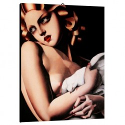 Quadro Lempicka Art. 24 cm 35x50 Trasporto Gratis intelaiato pronto da appendere Stampa su tela Canvas