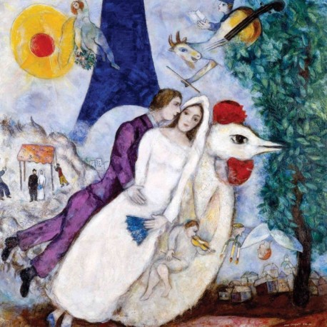 Poster Chagall Art 04 cm 70x70 Stampa Falsi d'Autore Affiche Plakat Fine Art