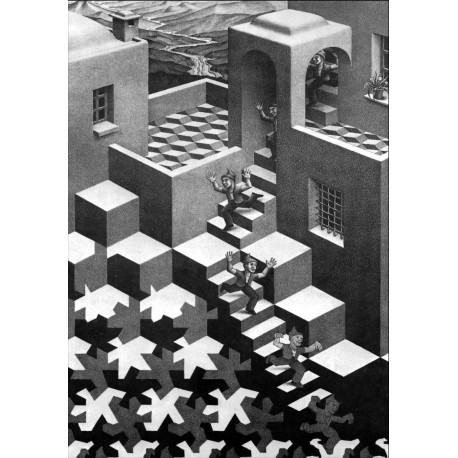 Poster Escher Art. 02 cm 70x100 Stampa Falsi d'Autore Affiche Plakat Fine Art