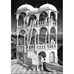 Poster Escher Art. 08 cm 35x50 Stampa Falsi d'Autore Affiche Plakat Fine Art