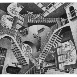 Poster Escher Art. 11 cm 35x50 Stampa Falsi d'Autore Affiche Plakat Fine Art