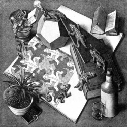 Poster Escher Art. 15 cm 35x35 Stampa Falsi d'Autore Affiche Plakat Fine Art