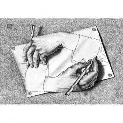 Poster Escher Art. 18 cm 35x50 Stampa Falsi d'Autore Affiche Plakat Fine Art