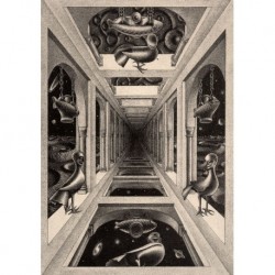 Poster Escher Art. 55 cm 35x35 Stampa Falsi d'Autore Affiche Plakat Fine Art