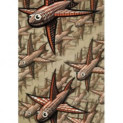 Poster Escher Art. 57 cm 70x70 Stampa Falsi d'Autore Affiche Plakat Fine Art