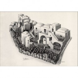 Poster Escher Art. 64cm 35x35 Stampa Falsi d'Autore Affiche Plakat Fine Art