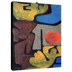 Quadro Klee Art. 25 cm 35x50 Trasporto Gratis intelaiato pronto da appendere Stampa su tela Canvas