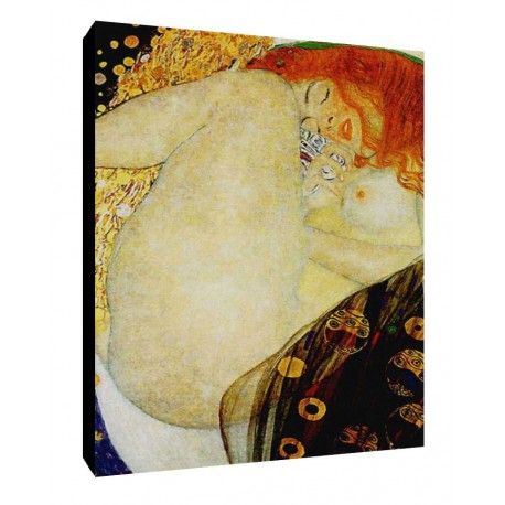 Quadro Klimt Art. 02 cm 35x50 Trasporto Gratis intelaiato pronto da appendere Stampa su tela Canvas