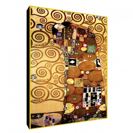 Quadro Klimt Art. 15 cm 50x70 Trasporto Gratis intelaiato pronto da appendere Stampa su tela Canvas