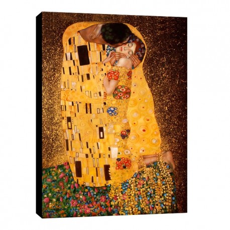 Quadro Klimt Art. 18 cm 70x100 Trasporto Gratis intelaiato pronto da appendere Stampa su tela Canvas