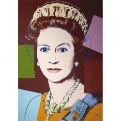 Plakat Warhol Art. 58 Queen Elizabeth cm 35x50 Poster Falsi d'Autore Affiche Plakat Fine Art