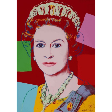 Plakat Warhol Art. 62 Queen Elizabeth cm 35x50 Poster Falsi d'Autore Affiche Plakat Fine Art