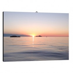 Bild Sonnenuntergang am Meer Art. 12 cm 35x50 Kostenloser Transport Druck auf Leinwand das gemalde ist fertig zum aufhangen