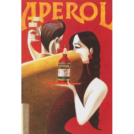 Poster Manifesto Aperol  Art. 18 cm 35x50 Stampe Falsi d'Autore Affiche Plakat Fine Art