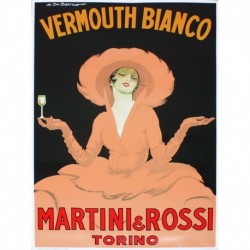 Poster Manifesto Vermouth Martini Art. 29 cm 35x50 Stampe Falsi d'Autore Affiche Plakat Fine Art