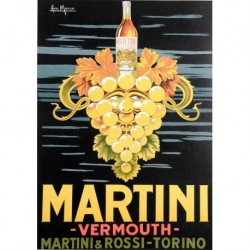 Poster Manifesto Vermouth Martini Art. 31 cm 35x50 Stampe Falsi d'Autore Affiche Plakat Fine Art