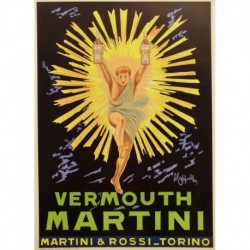 Poster Manifesto Vermouth Martini Art. 32 cm 35x50 Stampe Falsi d'Autore Affiche Plakat Fine Art