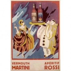 Poster Manifesto Vermouth Martini Art. 35 cm 35x50 Stampe Falsi d'Autore Affiche Plakat Fine Art