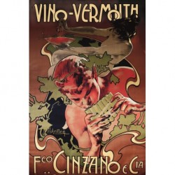 Poster Manifesto Vermouth Cinzano Art. 41 cm 35x50 Stampe Falsi d'Autore Affiche Plakat Fine Art