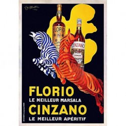 Poster Manifesto Vermouth Cinzano Art. 44 cm 35x50 Stampe Falsi d'Autore Affiche Plakat Fine Art