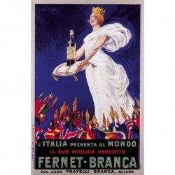 Poster Manifesto Fernet Branca Art. 53 cm 35x50 Stampe Falsi d'Autore Affiche Plakat Fine Art