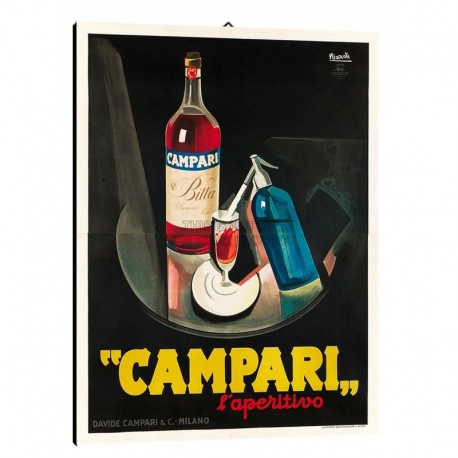 Quadro Manifesto  Campari Art. 03 cm 35x50 Stampe Falsi d'Autore Bild Fine Art