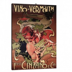 Quadro Manifesto Vermouth Cinzano Art. 41 cm 35x50 Stampe Falsi d'Autore Bild Fine Art