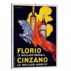 Quadro Manifesto Vermouth Cinzano Art. 44 cm 35x50 Stampe Falsi d'Autore Bild Fine Art