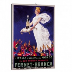 Quadro Manifesto Fernet Branca Art. 53 cm 35x50 Stampe Falsi d'Autore Bild Fine Art