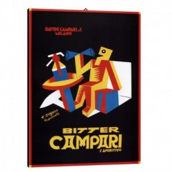 Quadro Manifesto Campari Art. 04 cm 50x70 Stampe Falsi d'Autore Bild Fine Art