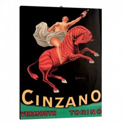Quadro Manifesto Vermouth Cinzano Art. 40 cm 70x100 Stampe Falsi d'Autore Bild Fine Art