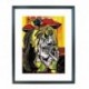 Quadro Picasso cod. 02  cm. 40x50 pronto da appendere con passepartout  comprensivo di cornice, gancio e plexiglass