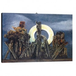 Quadro Max Ernst Art. 04 cm 35x50 Trasporto Gratis intelaiato pronto da appendere Stampa su tela Canva
