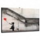 1g Quadro Banksy  Art. 14 cm 50x70 Arredo e Decorazione Trasporto Gratis intelaiato pronto da appendere Stampa su tela Canvas
