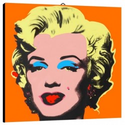 Quadro Warhol Marilyn Monroen Art. 08 cm 35x35 Arredo Trasporto Gratis intelaiato pronto da appendere Stampa su tela Canvas