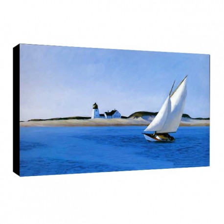 Quadro Hopper La Tappa Lunga Art. 12 cm 35x50 Arredo  Trasporto Gratis intelaiato pronto da appendere Stampa su tela Canvas