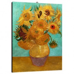 Quadro Van Gogh Girasole Art. 15 cm 35x50 Arredo e Decorazione Trasporto Gratis intelaiato pronto da appendere  tela Canvas