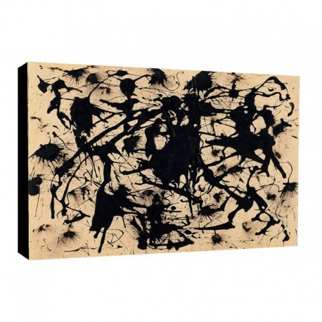 Quadro Pollok Art. 01 cm 35x50 Trasporto Gratis intelaiato pronto da appendere Stampa su tela Canvas