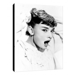 Quadro Cinema Audrey Hepburn art 02 cm 35x50 Vacanze Romane Trasporto Gratis intelaiato pronto da appendere  tela Canvas