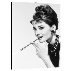 Quadro Cinema Audrey Hepburn art 30 cm 35x50 colazione da tifany Trasporto Gratis intelaiato pronto da appendere Canvas