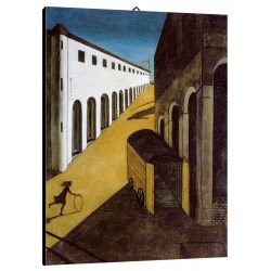 Quadro De Chirico Art. 24 cm 35x50 Trasporto Gratis intelaiato pronto da appendere Stampa su tela Canvas