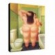 Quadro Botero Art. 09 cm 35x50 Donna allo specchio Trasporto Gratis intelaiato pronto da appendere  tela Canvas