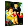 Quadro Botero Art. 14 cm 35x50 La Famiglia Trasporto Gratis intelaiato pronto da appendere tela Canvas