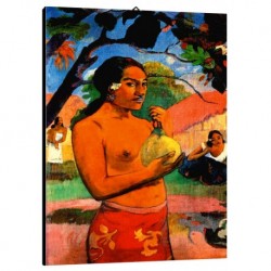Quadro Gauguin Art. 04 cm 35x50 Trasporto Gratis intelaiato pronto da appendere Stampa su tela Canvas