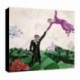 Bild Chagall Art. 01 cm 35x50 Kostenloser Transport Druck auf Leinwand das gemalde ist fertig zum aufhangen