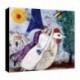 Bild Chagall Art. 04 cm 35x50 Kostenloser Transport Druck auf Leinwand das gemalde ist fertig zum aufhangen
