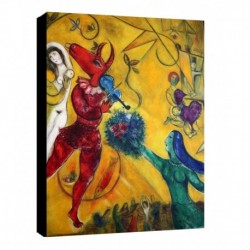 Quadro Chagall Art. 09 cm 35x50 Trasporto Gratis intelaiato pronto da appendere Stampa su tela Canvas